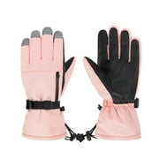 FAOWME Child Ski Gloves Boy Winter Girls Velvet Thickened Warm Waterproof Motorcycle Camouflage A 9-13 Years